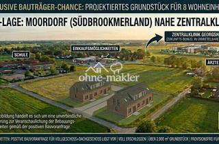 Grundstück zu kaufen in 26624 Südbrookmerland, Projektierte Grundstücke für je ein Mehrfamilienhaus in Top-Lage nahe Zentralklinik (Moordorf)