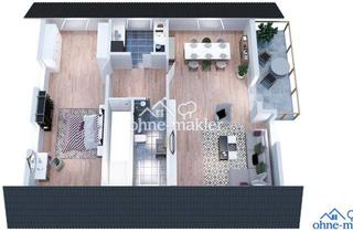 Wohnung mieten in 64753 Brombachtal, Helle Dachgeschosswohnung mit Balkon und Garage in Kirchbrombach – frisch renoviert
