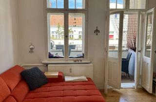 Immobilie mieten in 10587 Charlottenburg, Stilvolle 3-Zimmer Altbauwohnung nahe Schloss Charlottenburg I 101qm I Balkon I Voll möbliert