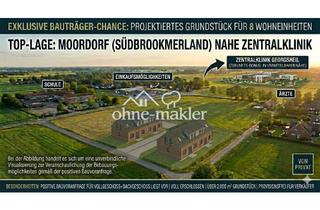 Grundstück zu kaufen in 26624 Südbrookmerland, Projektierte Grundstücke für je ein Mehrfamilienhaus in Top-Lage nahe Zentralklinik (Moordorf)