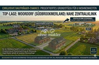Immobilie kaufen in 26624 Südbrookmerland, Projektierte Grundstücke für je ein Mehrfamilienhaus in Top-Lage nahe Zentralklinik (Moordorf)