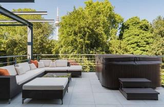 Wohnung kaufen in 68165 Schwetzingerstadt, Purismus & Komfort treffen Luisenpark - Designwohnung mit 19 qm Parkterrasse!