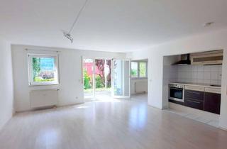 Wohnung kaufen in 75305 Neuenbürg, Helle Gartengeschosswohnung: 1,5 Zimmer, eigener Gartenanteil und Tiefgaragenstellplatz