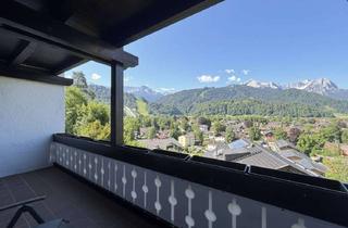 Wohnung mieten in 82467 Garmisch-Partenkirchen, Maisonettewohnung mit Zugspitzblick & 2 Balkonen in ruhiger Bestlage