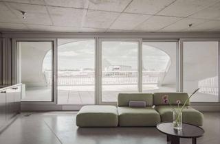 Penthouse mieten in Johannisplatz, 10117 Mitte, Stilvolles Penthouse mit edler Edelstahlküche, rohen Betonakzenten, privater Dachterrasse & SPA