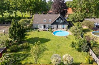 Einfamilienhaus kaufen in 21358 Mechtersen, Großes Einfamilienhaus mit Einliegerwohnung und Pool in ruhiger Feld- und Waldrandlage