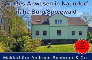 Bauernhaus kaufen in 03226 Vetschau, Großes Anwesen am Fließ in Naundorf, Nähe von Burg im Spreewald