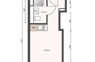 Immobilie mieten in Am Falkenberg 11D, 12524 Altglienicke, Apartment in neuem Auszubildenden- und Studentenwohnheim (ab sofort)