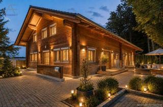 Haus kaufen in 82057 Icking, Ein Meisterwerk ökologischer Baukunst – Exklusives Bio-Blockhaus am Waldrand von Icking