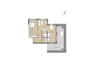 Penthouse mieten in Bodelschwinghstraße 44, 51377 Manfort, große 2 Zimmer-Penthousewohnung mit 34 m² Dachterrasse, modernem Badezimmer und großem Abstellraum