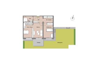 Wohnung mieten in Bodelschwinghstraße 44, 51377 Manfort, barrierefreie Neubauwohnung mit Garten und Ankleidezimmer