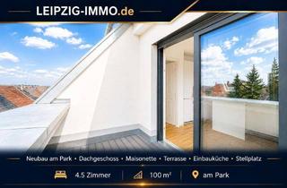 Wohnung mieten in Beuchaer Straße 17, 04318 Anger-Crottendorf, Dachgeschoss-Maisonette ** Neubau am Park ** Süd-Terrasse ** Einbauküche ** Lift
