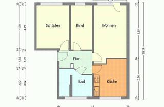 Wohnung mieten in Sixtistr. 24, 06217 Merseburg, 3-Zi-Whg. mit Tageslichtbad und Balkon