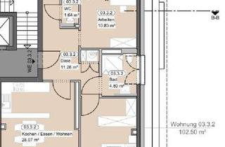 Penthouse mieten in 63911 Klingenberg, Neubau Penthouse-Wohnung - 4-Zimmer Wohnqualität