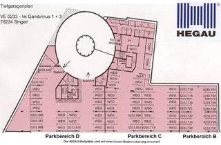 Garagen mieten in Im Gambrinus 1 + 3, 78224 Singen, Zentral gelegener Tiefgaragenstellplatz in Singen (Mitte)