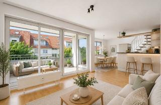 Wohnung kaufen in 71229 Leonberg, Helle Galeriewohnung schick & modern mit ++Panorama-Terrasse++Tiefgarage++