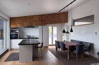 Lofts mieten in Im Hummelacker 12, 75180 Büchenbronn, Exklusives Loft-Apartment mit Designküche, Kamin, 2 Balkone & Garage – 105 qm Wohnkomfort