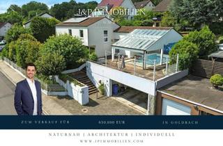 Haus kaufen in 63773 Goldbach, Wohnen in Top-Lage von Goldbach mit großem Grundstück! – Besonderes Wohnerlebnis im Architektenhaus