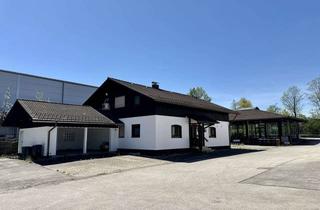 Immobilie kaufen in 82377 Penzberg, Wohnen & Arbeiten unter einem Dach – Einfamilienhaus mit Glaspavillion auf teilbarem Grundstück