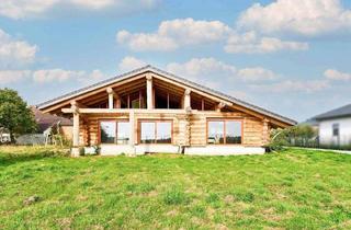 Haus kaufen in 04849 Bad Düben, Laußig - Traumhaftes Holzhaus: Wohnen mit großem, sonnigem Garten und naturnaher Lage