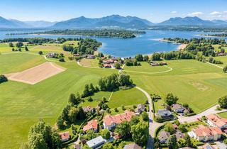 Wohnung kaufen in 83254 Breitbrunn, Stilvolle Großzügigkeit mit Chiemsee-Blick – verbundene Erdgeschosswohnung in Bestlage