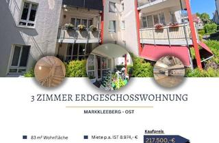 Wohnung kaufen in 04416 Markkleeberg, Attraktive 3-Zimmer-Eigentumswohnung mit Gartenterrasse & TG-Stellplatz – Solide Kapitalanlage mit Z