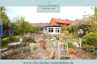 Doppelhaushälfte kaufen in 38327 Semmenstedt, Gemütliche Fachwerk-Doppelhaushälfte zum Modernisieren mit tollem Garten...