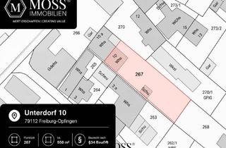 Grundstück zu kaufen in 79112 Opfingen, Grundstück in gefragter Ortslage von Freiburg-Opfingen – ca. 560 m² nach §34 BauGB