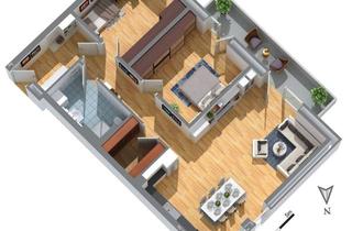 Wohnung mieten in Tegelkuhle 5-9, 24119 Kronshagen, NEUBAU! Großzügige 3-Zimmer-Wohnung Kronshagen
