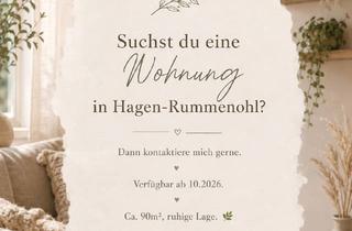 Wohnung mieten in Oelmühler Straße 59, 58091 Dahl, Gemütliche 3-Zimmer-Wohnung mit Garage, Stellplatz, Gartennutzung & ruhiger Lage in Hagen-Rummenohl