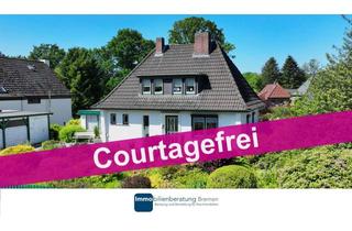 Einfamilienhaus kaufen in 27721 Ritterhude, Courtagefrei! Charmantes Einfamilienhaus auf attraktiven Hanggrundstück mit Carport