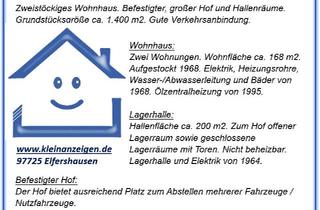 Haus kaufen in 97725 Elfershausen, Elfershausen - Elfershausen - Wohnhaus, großer befestigter Hof, Lagerhalle