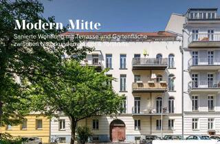 Wohnung kaufen in Torstraße, 10115 Mitte, Modern Mitte - Sanierte Wohnung mit Terrasse und Gartenfläche zwischen Naturkundemuseum & Torstraße