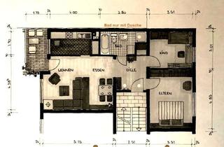 Wohnung mieten in Josef-Knettel-Str., 55543 Bad Kreuznach, Renov. 3 ZKB, Balk., neues Bad. m Du, Abstellk., Keller, PKW-Stellpl. + TG