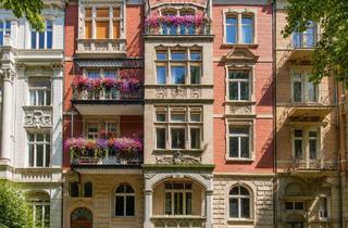 Penthouse mieten in 65197 Wiesbaden, Repräsentatives Penthouse im denkmalgeschützten Jugendstil-Altbau – Weitblick über Wiesbaden!
