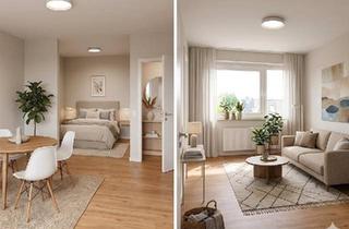 Wohnung kaufen in 30827 Garbsen, Garbsen - Geschmackvolle 1,5-Zimmer-Wohnung mit PKW Stellpl.Loggia, EBK in