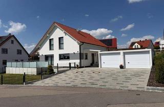 Einfamilienhaus kaufen in 86687 Kaisheim, Kaisheim - Erstklassiger Neubau: 5 Zi.EFH mit Doppelgarage, Energieklasse A, FBH & Panoramablick bei Donauwörth