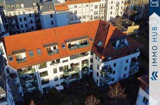 Wohnung kaufen in 04229 Plagwitz, ++ Süd-West Balkon, Aufzug, Abstellkammer! Ruhige Dachgeschosswohnung nahe dem Karl-Heine-Kanal ++