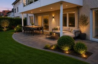 Wohnung mieten in 40789 Monheim, Wie im eigenen Haus: großzügige Gartenwohnung an einem kleinen See mit Terrasse, Erdwärme und Garage