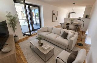 Wohnung mieten in Alte Diamant Brauerei, 39124 Neue Neustadt, Hochwertige Dachterrassenwohnung im Denkmal – 3 Zimmer, Balkon, Bad mit Wanne & Dusche, FBH, SP