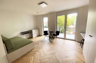 Wohnung mieten in Florian-Geyer-Str 111, 12489 Adlershof, Möbliiertes Studio direkt am Marktplatz Adlershof, zum ruhigen Innenhof ausgerichtet mit Balkon!