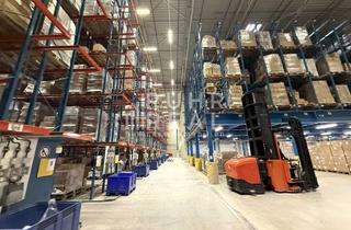 Gewerbeimmobilie mieten in 47877 Willich, Regalierte Logistikfläche in Willich | 16 Rampen | ebenerdiges Tor | großzügige Freifläche