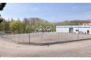  in 99869 Tüttleben, Gewerbe-Außenfläche 900m² gepflastert, eingezäunt, abgeschlossen, beleuchtet 2flgl. Tor