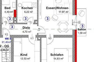 Wohnung mieten in Von-Hatzfeld-Str., 52249 Eschweiler, renovierte 3-Zimmer-Wohnung mit Balkon