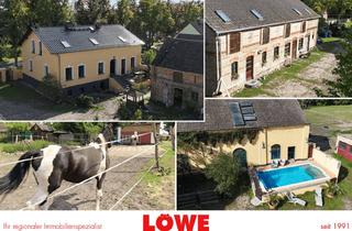 Haus kaufen in 14558 Nuthetal, Einmalige Gelegenheit-Vierseithof am Gröbener See + Stallung m. Baugenehmigung für 2 Wohneinheiten!