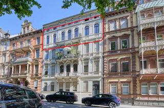 Wohnung kaufen in 65185 Wiesbaden, TRÄUME WERDEN WAHR! Luxuriöse 4-Zimmer-Altbauwohnung mit Balkon & EBK in Wiesbaden-Mitte