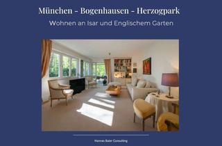 Wohnung kaufen in 81925 Bogenhausen, München-Bogenhausen-Herzogpark , Wohnen an Isar und Englischem Garten