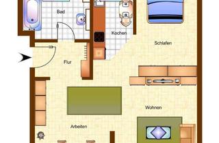 Wohnung kaufen in 04275 Südvorstadt, Südvorstadt-Bestlage: Ruhiges Apartment im Gartenhaus m.EBK zur Kapitalanlage 4,8% oder Eigennutzung
