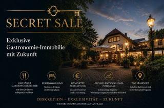 Gewerbeimmobilie kaufen in 51580 Reichshof, Laufender Gastronomiebetrieb mit Ferienwohnung, kompl. Ausstattung und großem Entwicklungspotenzial