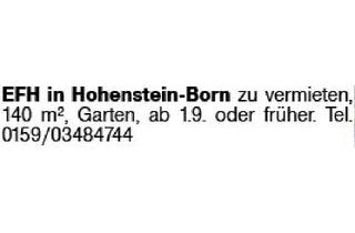 Immobilie kaufen in 65329 Hohenstein, Sonstige Immobilien, Rheingau-Taunus-Kreis